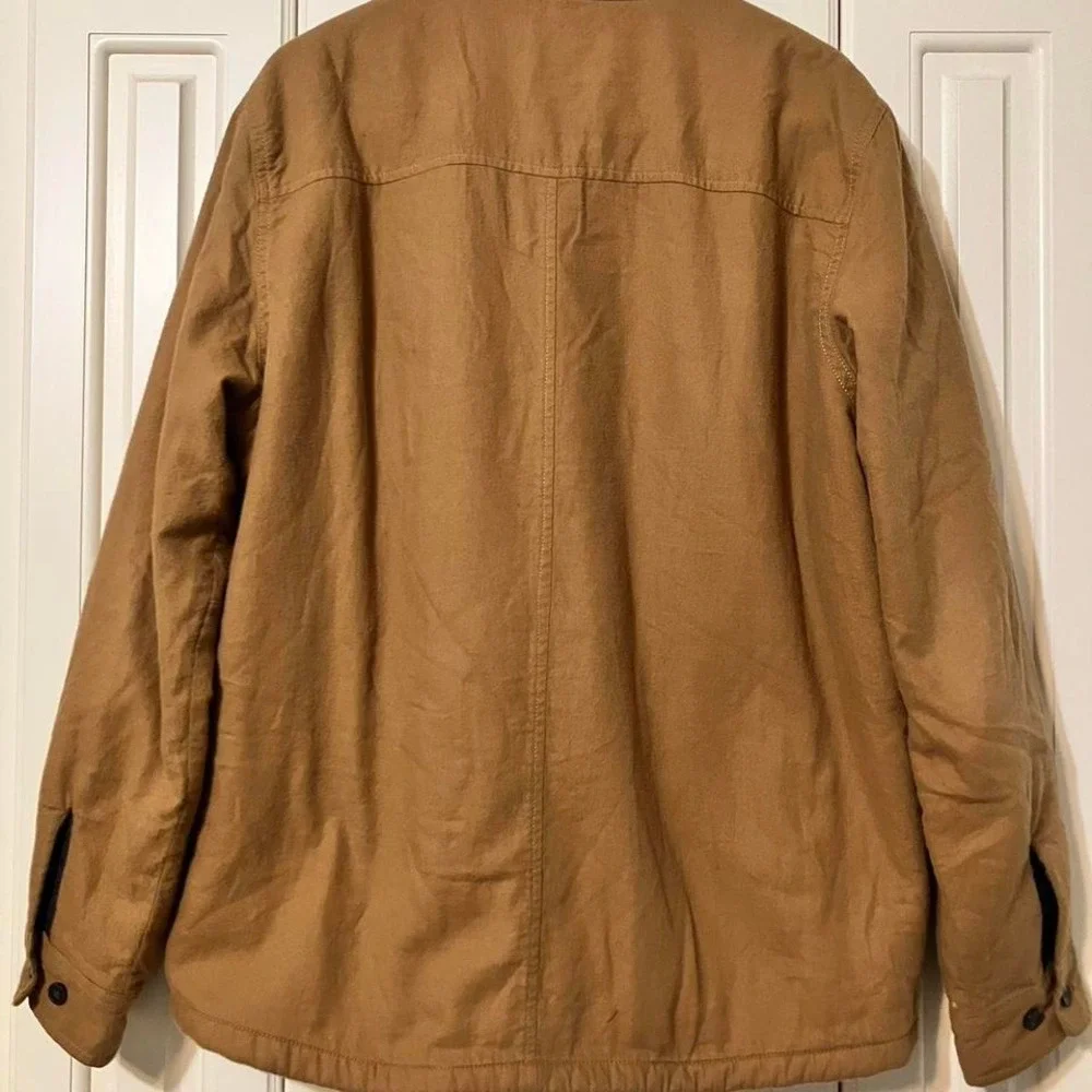 The North Face Campshire Tan Button Up‎ Fleece Liner Shirt Jacket Size XL
